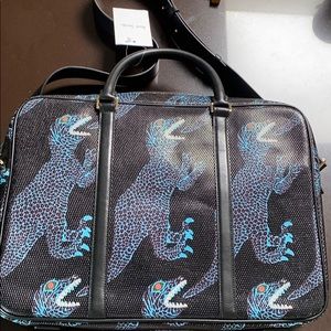 Paul Smith Dinosaur Leather Briefcase